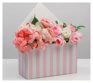 Коробка-письмо «Полоски», 25 × 33 × 10 см