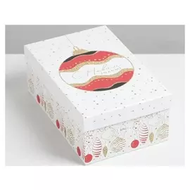 Коробка подарочная «Блеск нового года», 22 × 14 × 8.5 см