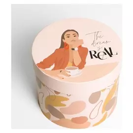 Коробка подарочная круглая «Girl», 17.5 × 20 см