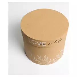 Коробка подарочная круглая «Крафт», 17.5 × 20 см