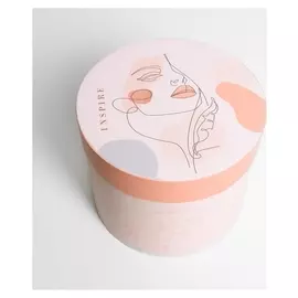 Коробка подарочная круглая «Нежный», 17.5 × 20 см