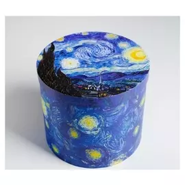 Коробка подарочная круглая «Звездная ночь», 17,5 × 20 см