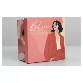 Коробка подарочная квадратная Girl, 14 × 14 × 8 см