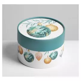 Коробка подарочная «Новогодние игрушки», 12 х 8 см