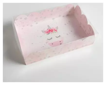 Коробка подарочная с Pvc-крышкой «Чудесных мгновений», 20 × 30 × 8 см