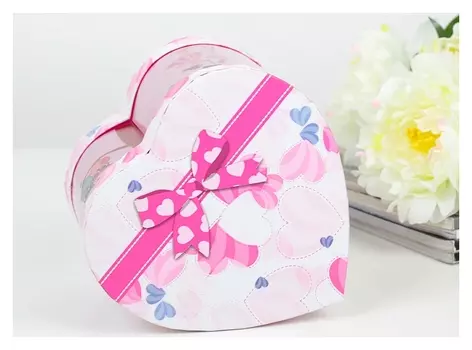 Коробка подарочная со светодиодом 15 х 12 х 15 Love