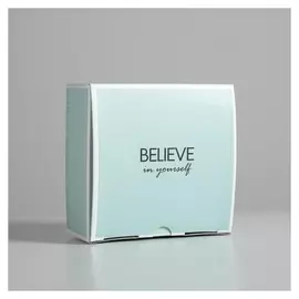 Коробка сборная Believe, 15 × 15 × 7 см