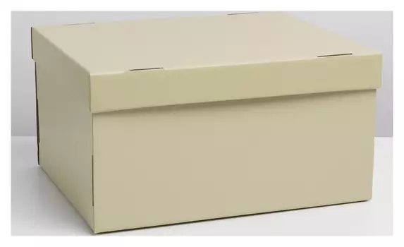 Коробка складная «Бежевая», 31,2 х 25,6 х 16,1 см