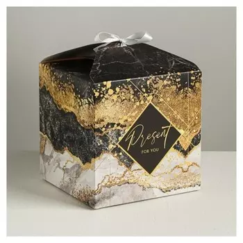 Коробка складная «Для вас», 18 × 18 × 18 см