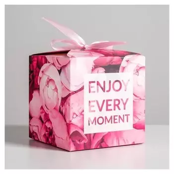 Коробка складная Enjoy Every Moment, 12 × 12 × 12 см