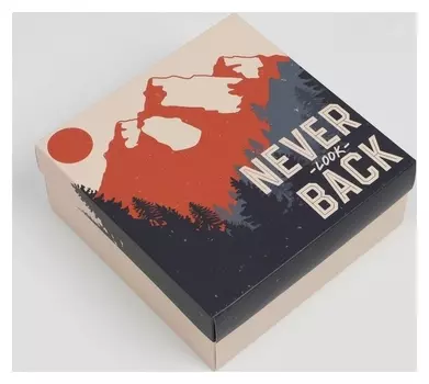 Коробка складная «Горы», 17 х 17 х 7 см