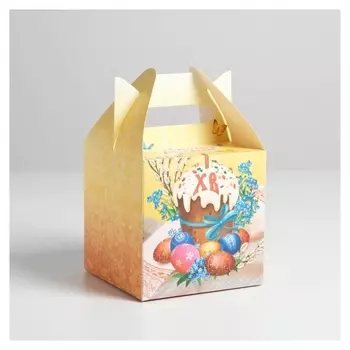 Коробка складная «Христос воскресе», 14 × 14 × 14 см 2678933