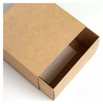 Коробка складная крафтовая 14 х 14 х 8 см