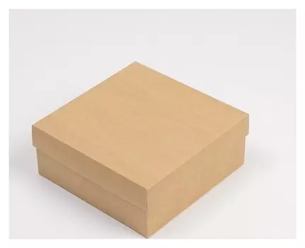 Коробка складная крафтовая 17х17х7 см