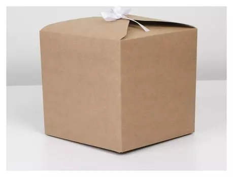 Коробка складная крафтовая 18 х 18 х 18 см