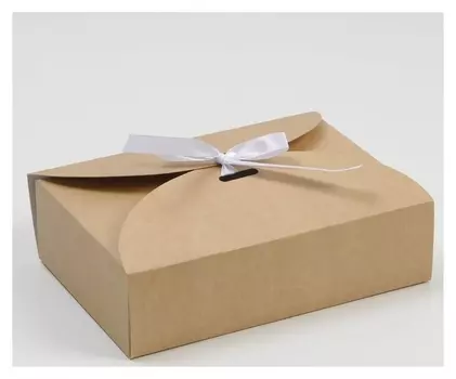 Коробка складная крафтовая 22х15х6 см