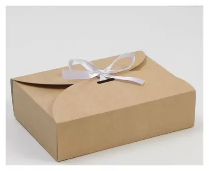 Коробка складная крафтовая 28х18х8 см