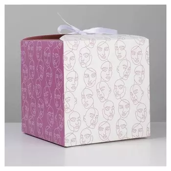 Коробка складная «Line», 18 × 18 × 18 см