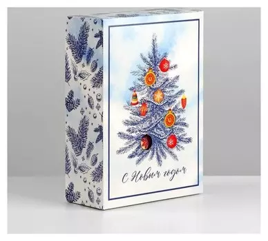 Коробка складная «Новогодняя ёлка», 16 × 23 × 7.5 см