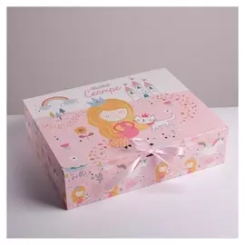 Коробка складная подарочная «Любимой сестре», 31 × 24,5 × 9 см