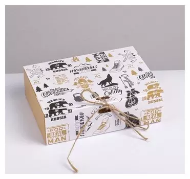 Коробка складная подарочная «Мужская», 16.5 × 12.5 × 5 см