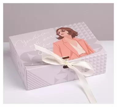 Коробка складная подарочная «Нежность», 16.5 × 12.5 × 5 см