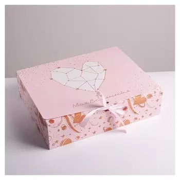 Коробка складная подарочная «С любовью», 31 × 24,5 × 9 см