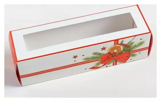 Коробка складная «Подарок» 18 х 5,5 х 5,5 см.