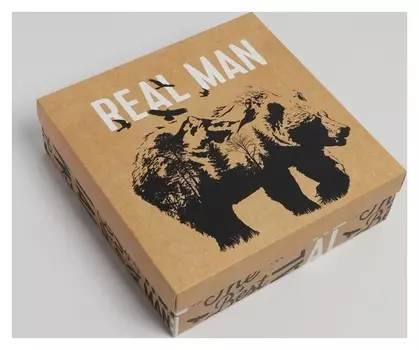 Коробка складная Real Man, 26 х 26 х 8 см