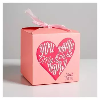 Коробка складная «С любовью», 12 × 12 × 12 см