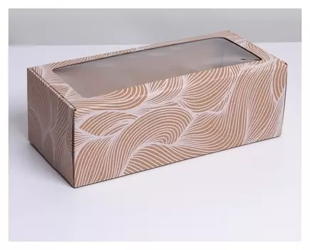 Коробка складная с Pvc-окном «Абстракция», 16 × 35 × 12 см