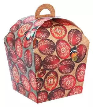 Коробка складная «Счастливого праздника», 17 × 17 × 26 см