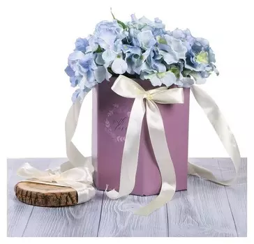 Коробка складная шестигранник «Сумеречная лаванда», 17 × 14,8 × 19,5 см