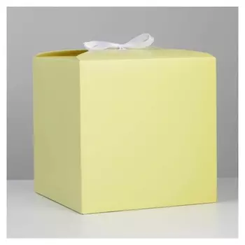 Коробка складная «Желтая», 18 × 18 × 18 см