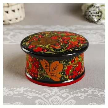 Коробка «Ягодка», средняя,12×7 см, хохлома