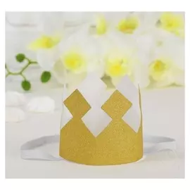 Корона «Король», с блёстками, цвет золотой