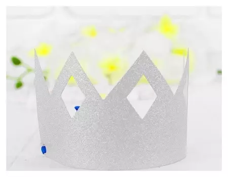Корона «Узор», цвет серебряный