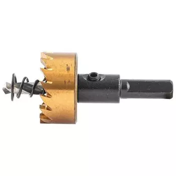 Коронка по металлу Hss, 28 мм, нитридтитановое покрытие