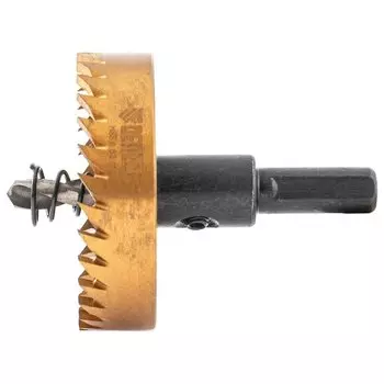 Коронка по металлу Hss, 53 мм, нитридтитановое покрытие