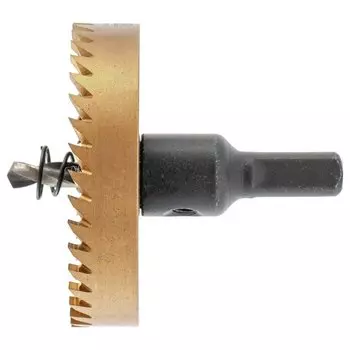 Коронка по металлу Hss, 65 мм, нитридтитановое покрытие