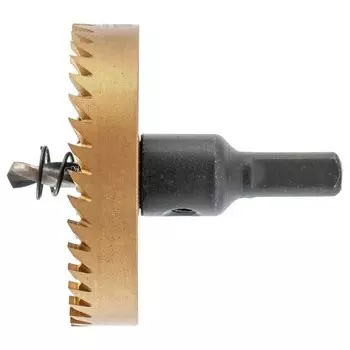 Коронка по металлу Hss, 70 мм, нитридтитановое покрытие