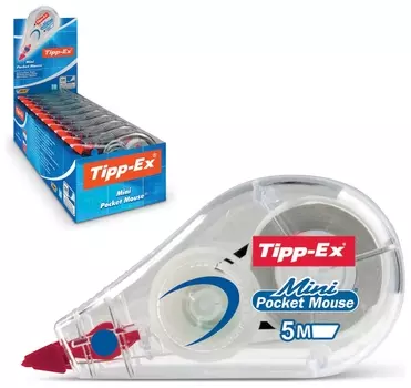 Корректирующая лента BIC "Tipp-ex Mini Pocket Mouse", 5 мм х 6 м, 932564