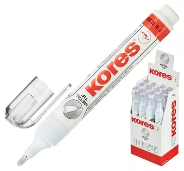 Корректирующая ручка 10г (8мл) Kores Metal Tip, метал наконечн83318/83301
