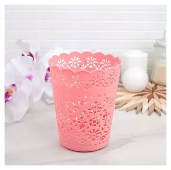 Корзина для хранения «Кружевной узор», 1 л, 11×11×14 см