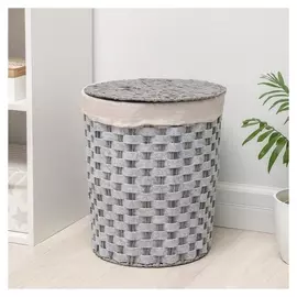 Корзина для хранения плетёная доляна «Уют», 31×31×41 см, цвет серый