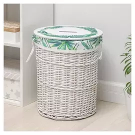 Корзина для хранения плетёная с крышкой доляна «Тропики», 37×37×44 см