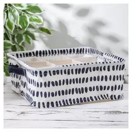 Корзина для хранения с ручками «Сафари», 9 ячеек, 28×28×11 см