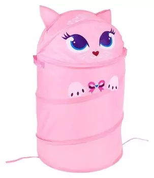 Корзина для игрушек "Котенок" с ручками, 33,7 х 33,7 х 55 см