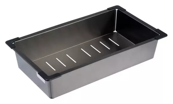 Корзина для сушки на раковину Aflorn Af90234f, 37х21х8 см, нержавеющая сталь, графит