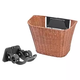 Корзина Jl-086 передняя, с быстросъёмным креплением, плетёная, сталь/пластик